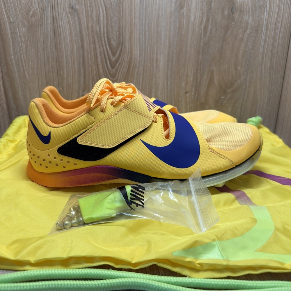 Nike Zoom Long Jump Elite Citron Pulse Mens Track Spikes FZ9326-800 Size 10 New
